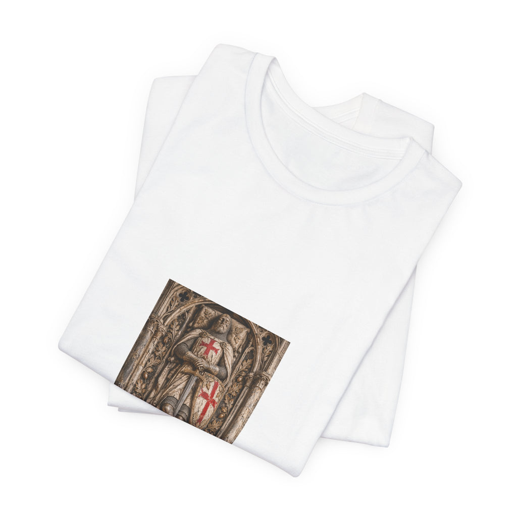 Medieval Knight T‑Shirt — Crusader Shield Graphic Tee