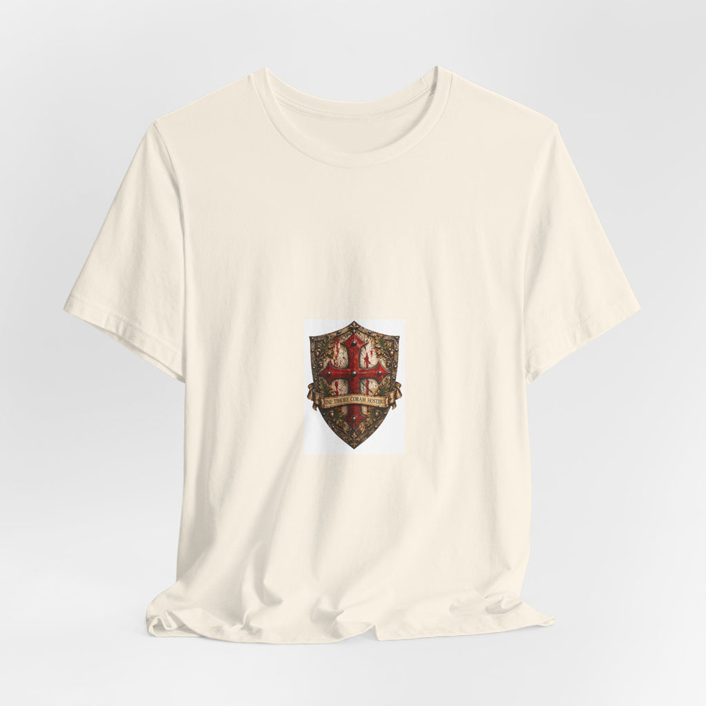 Vintage Celtic Shield Crest T-Shirt — Heraldic Medieval Badge Tee
