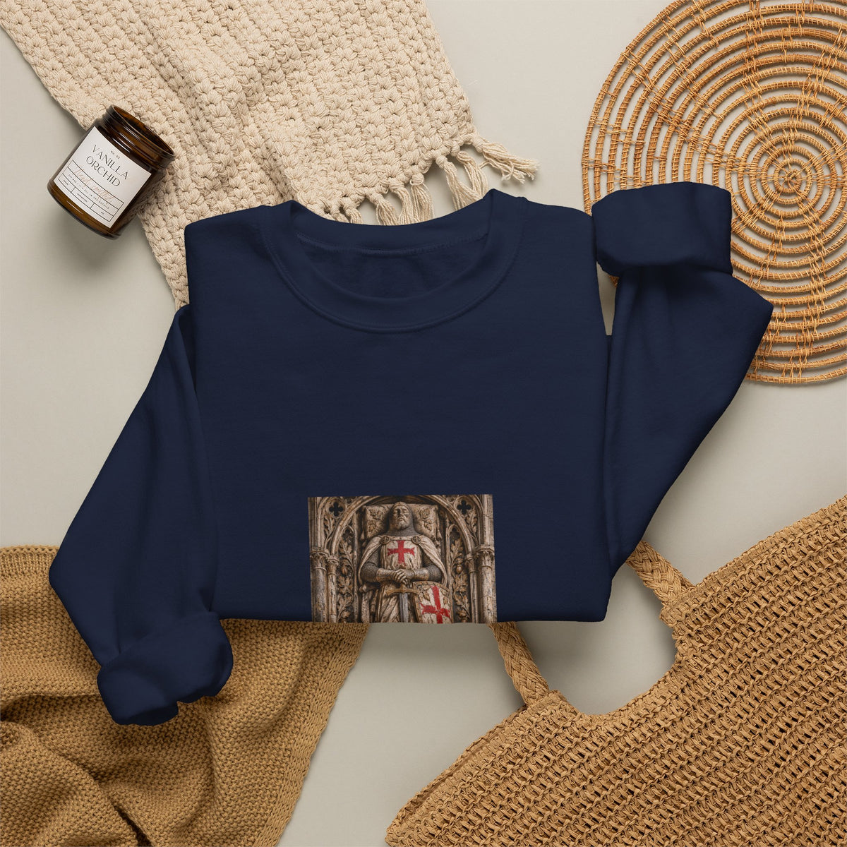 Medieval Knight Shield Crewneck Sweatshirt