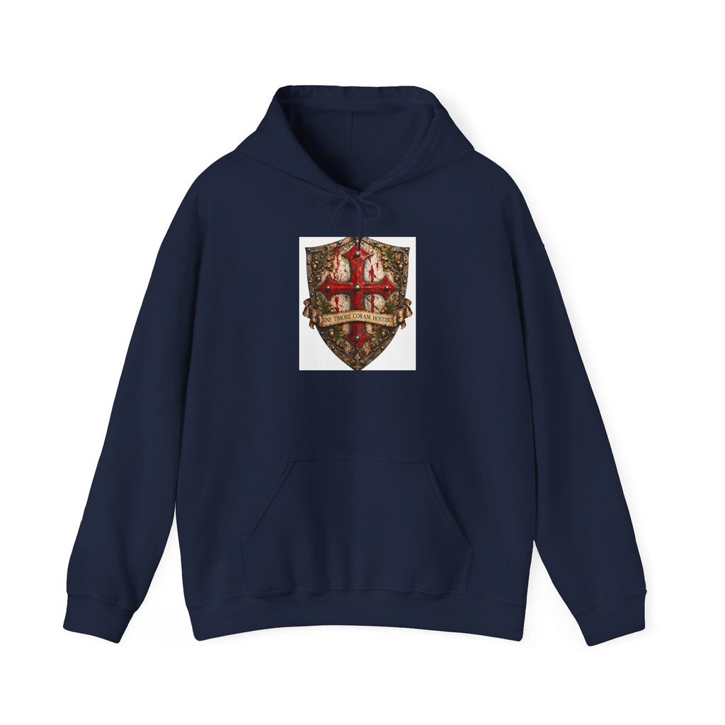 Medieval Crest Hoodie – Vintage Coat of Arms Shield Pullover