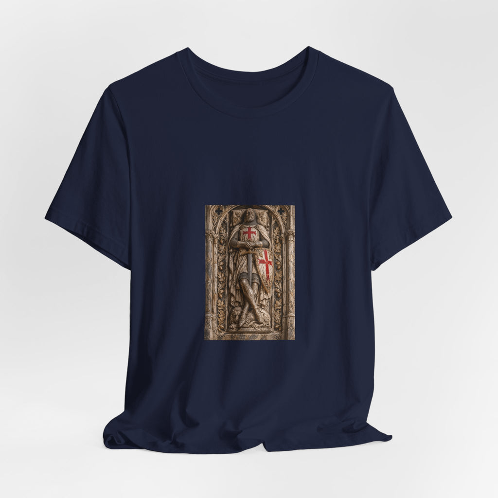 Medieval Knight T‑Shirt — Crusader Shield Graphic Tee