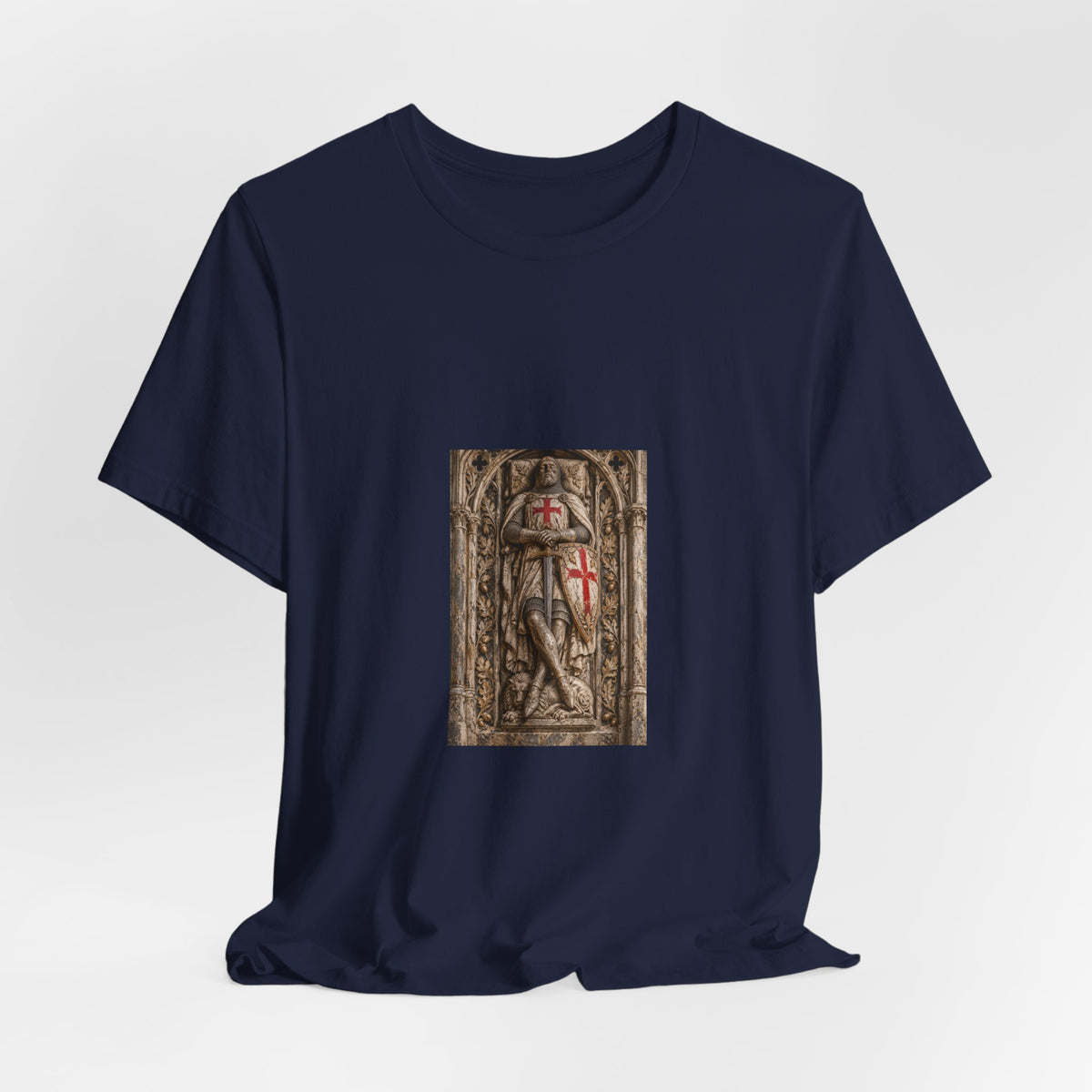 Medieval Knight T‑Shirt — Crusader Shield Graphic Tee
