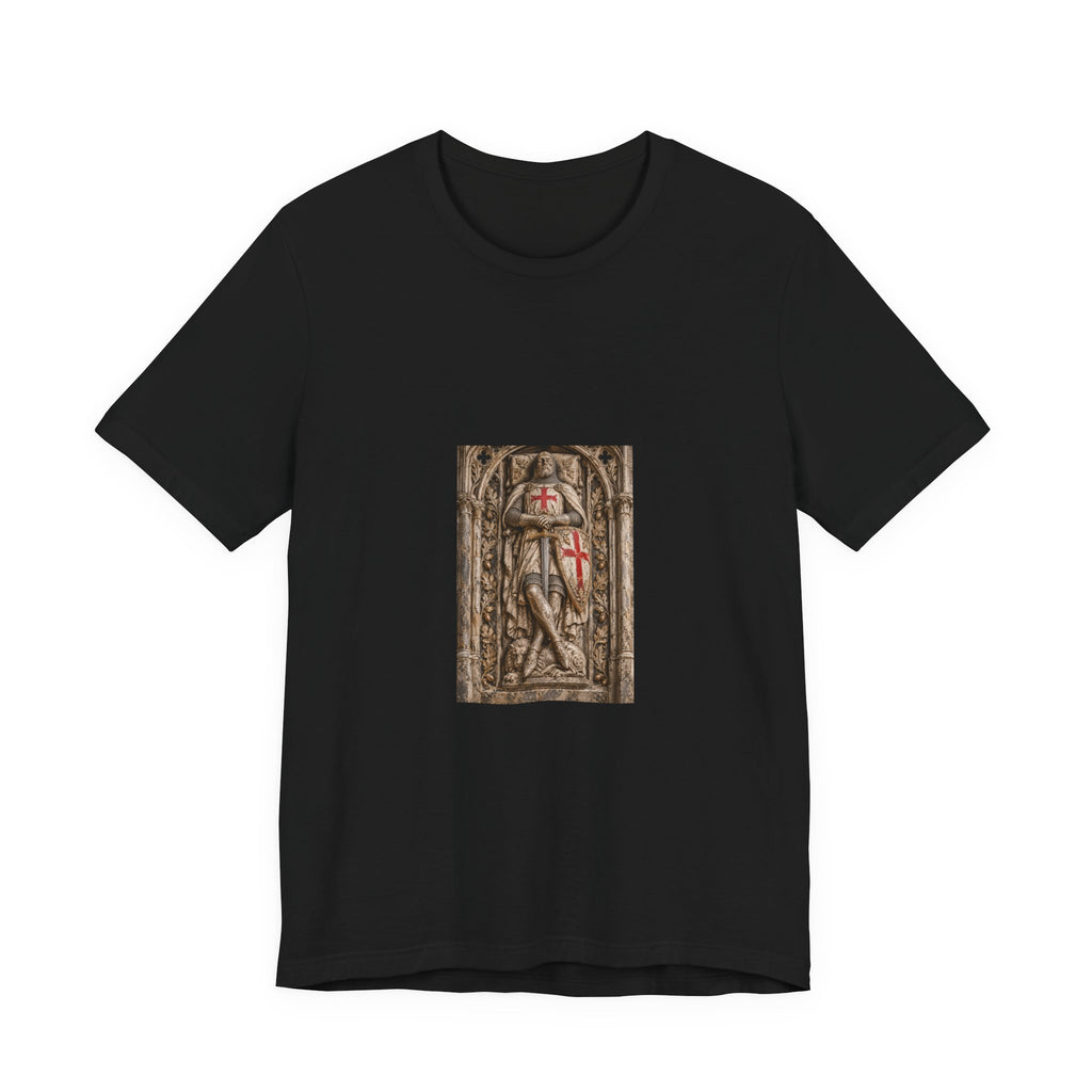 Medieval Knight T‑Shirt — Crusader Shield Graphic Tee