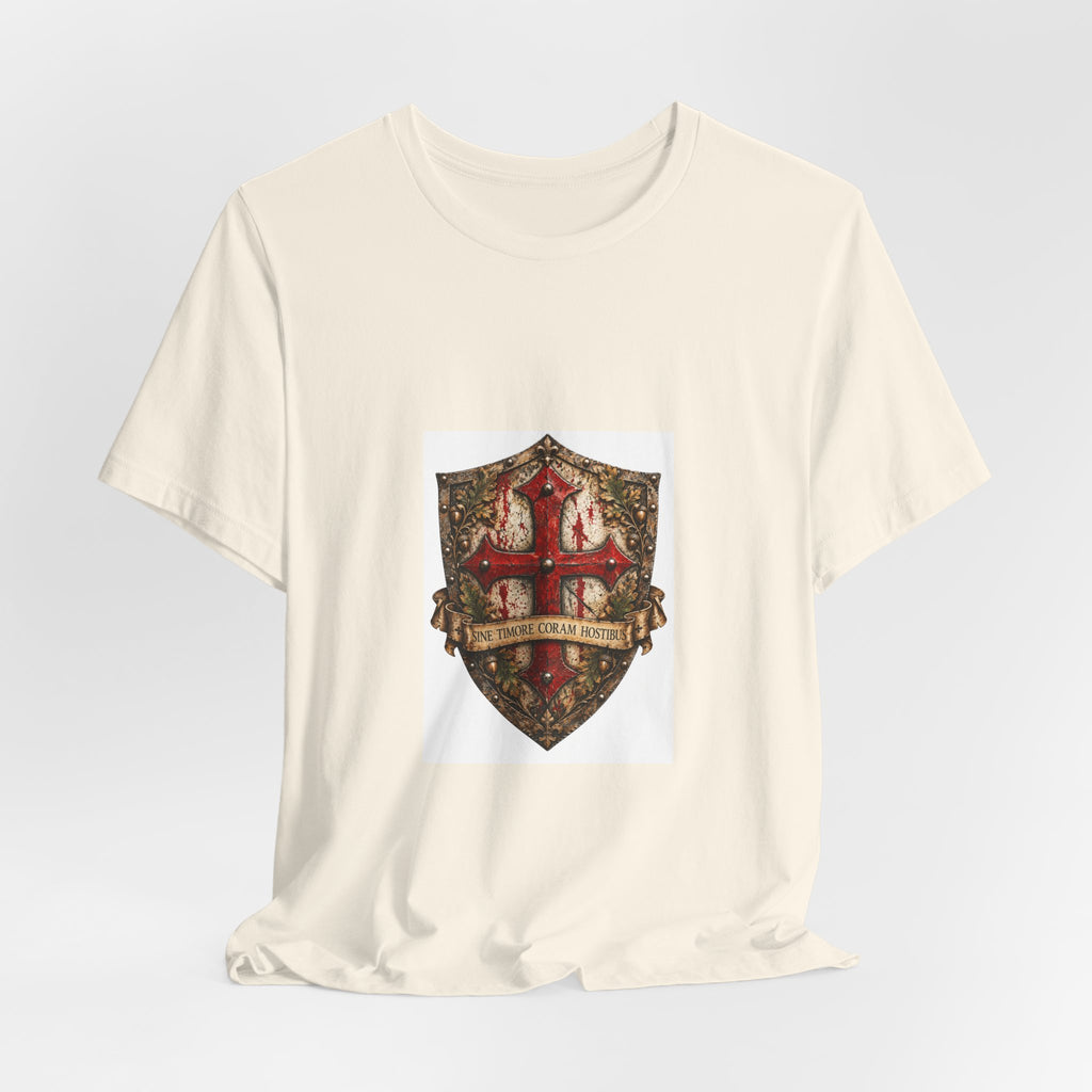 Heraldic Shield Crest T‑Shirt — Vintage Medieval Coat of Arms Tee