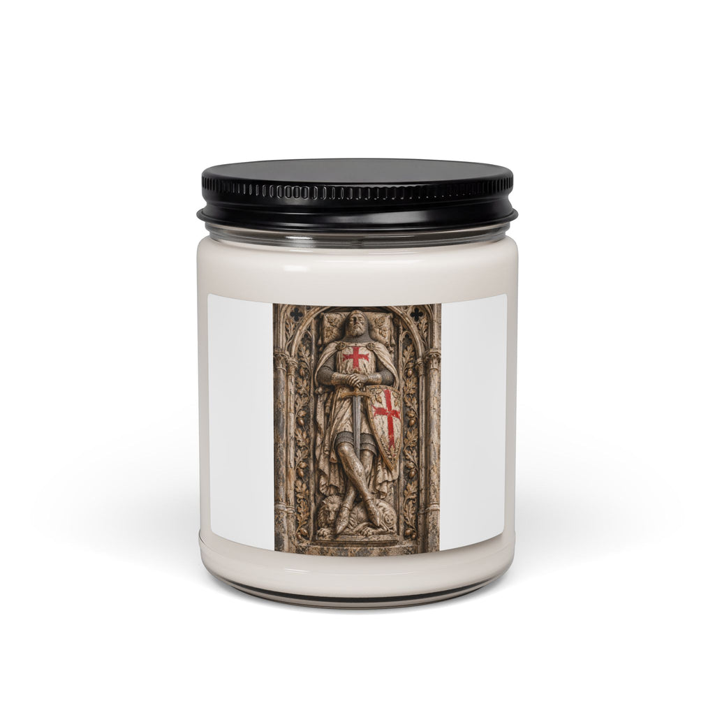 Crusader Knight Scented Soy Candle – 9oz Aromatic Jar
