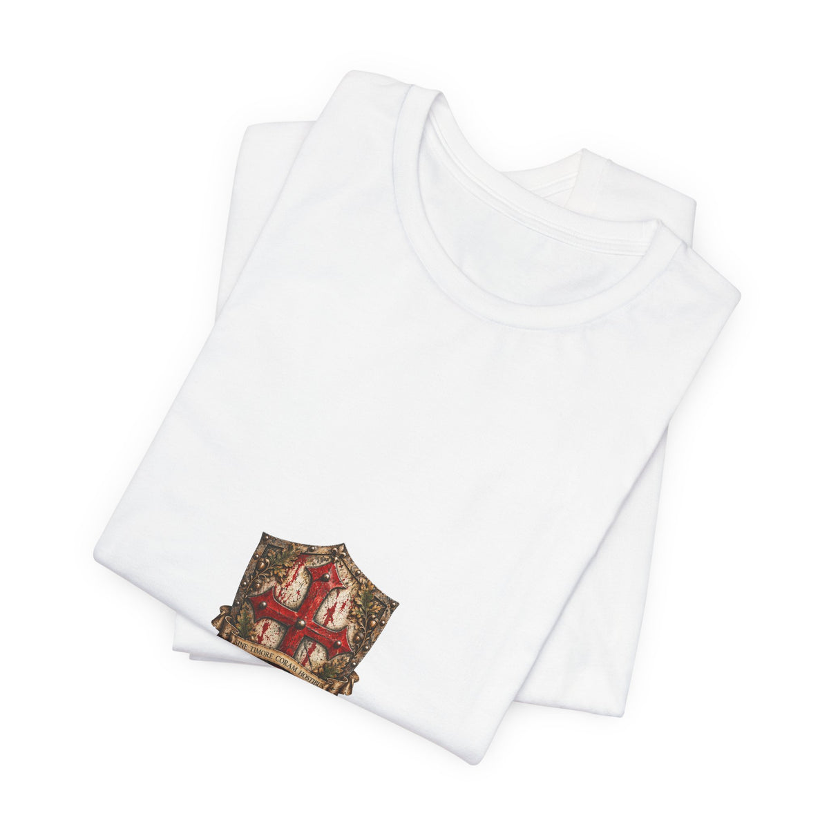 Vintage Celtic Shield Crest T-Shirt — Heraldic Medieval Badge Tee