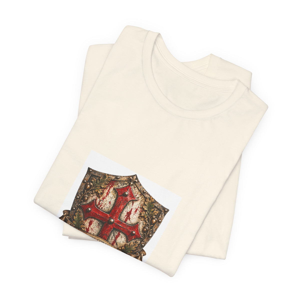 Heraldic Shield Crest T‑Shirt — Vintage Medieval Coat of Arms Tee