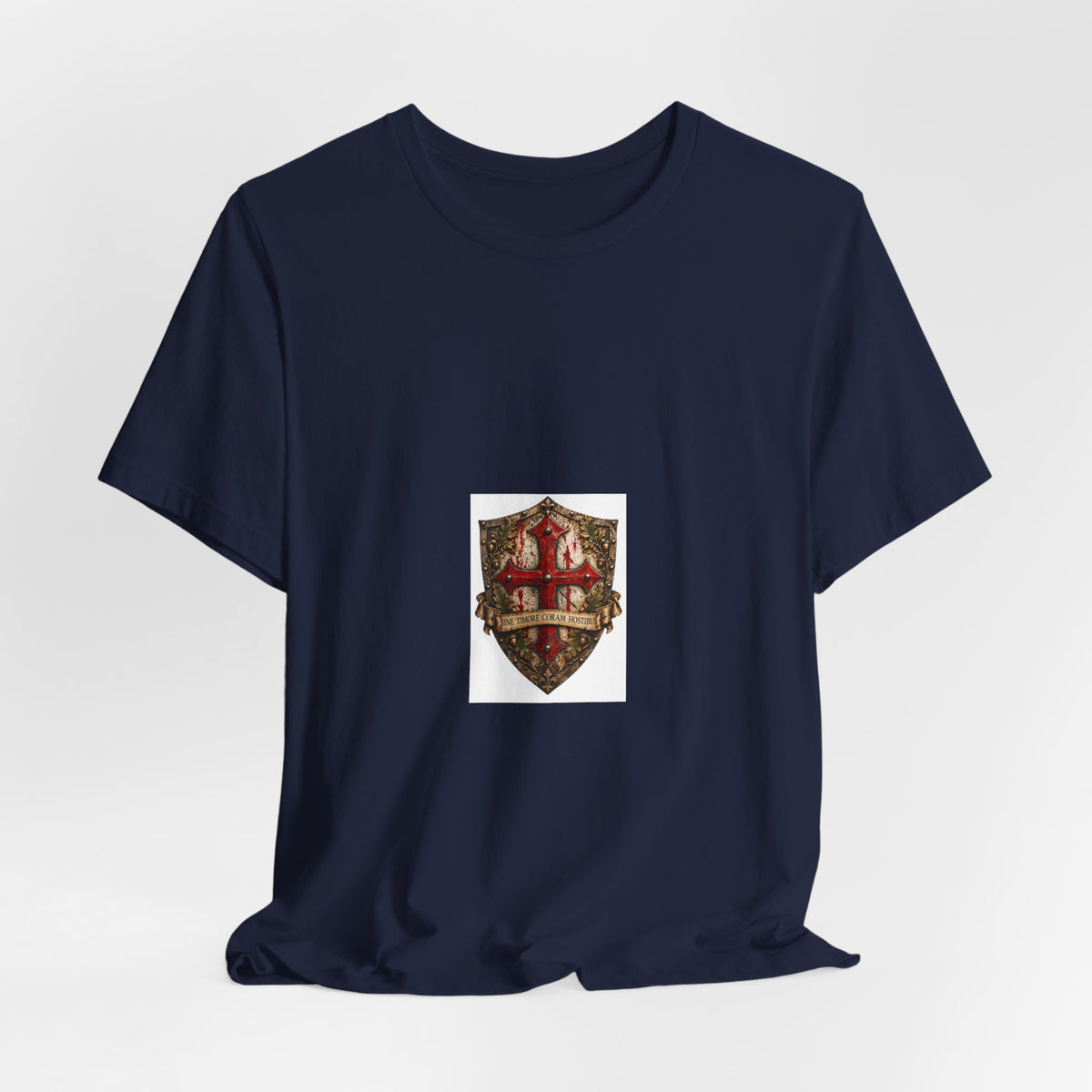 Vintage Celtic Shield Crest T-Shirt — Heraldic Medieval Badge Tee