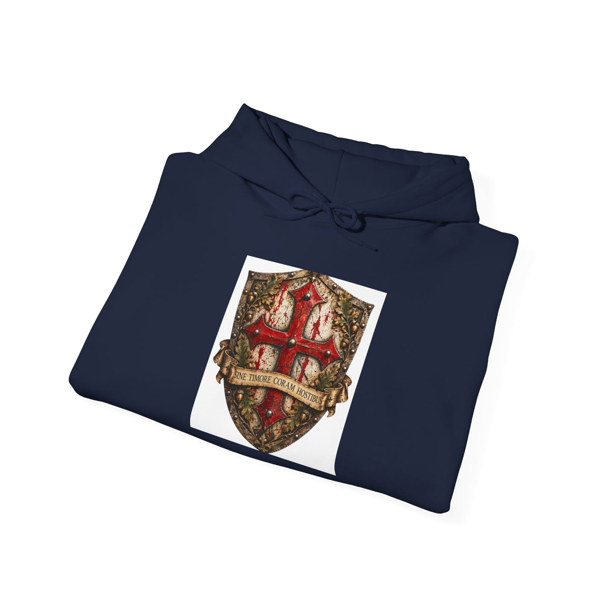 Medieval Crest Hoodie – Vintage Coat of Arms Shield Pullover