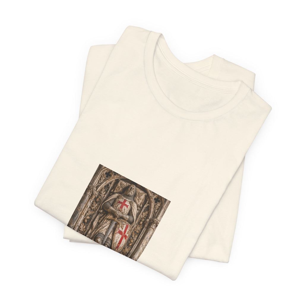 Medieval Knight T‑Shirt — Crusader Shield Graphic Tee