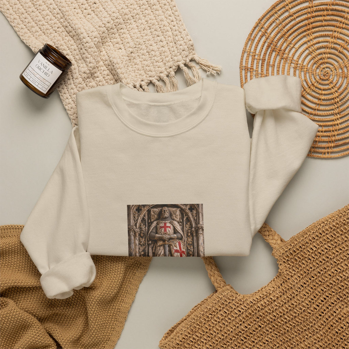 Medieval Knight Shield Crewneck Sweatshirt