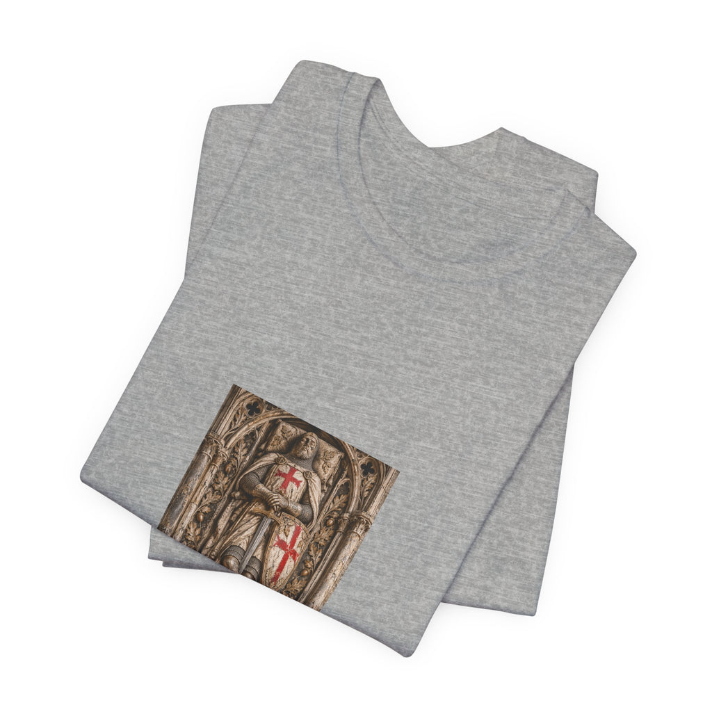 Medieval Knight T‑Shirt — Crusader Shield Graphic Tee