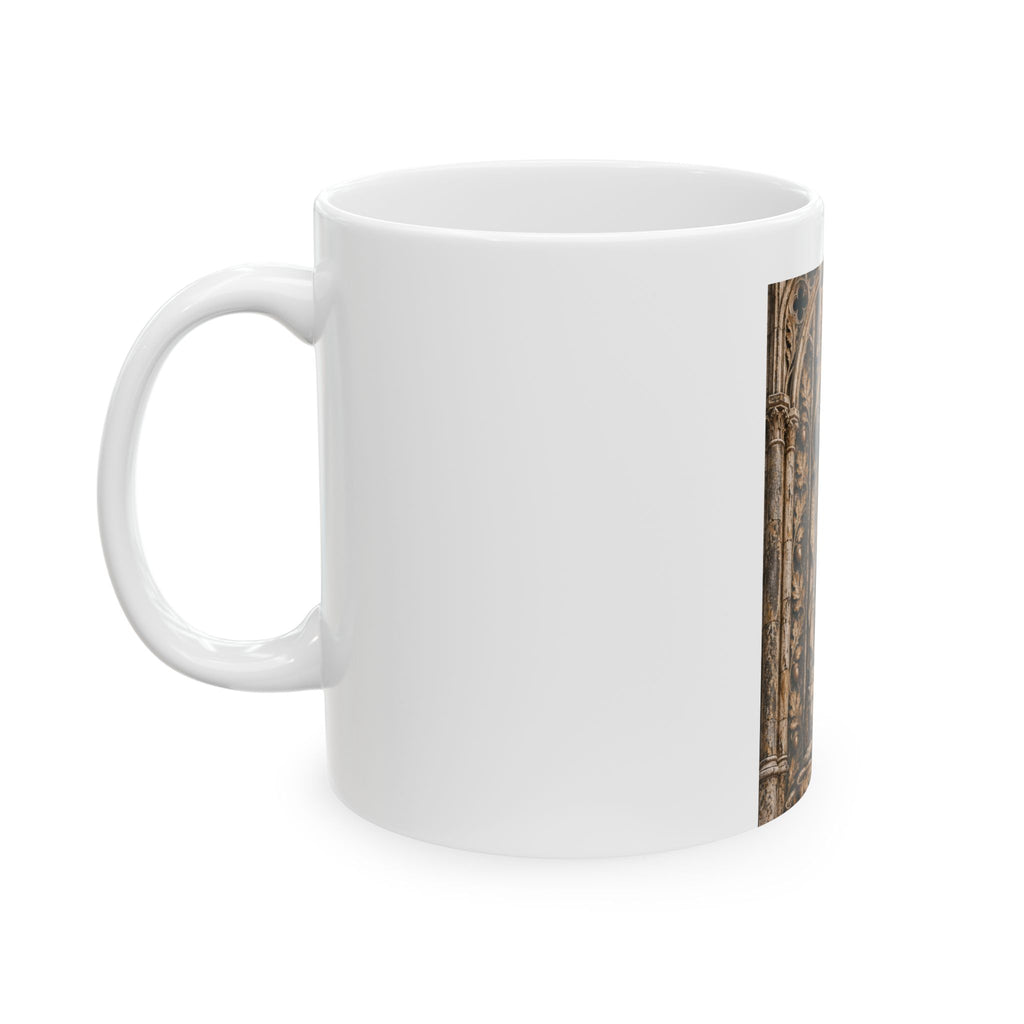 Knight Templar Ceramic Mug — Medieval Crusader Shield Design (11oz, 15oz)
