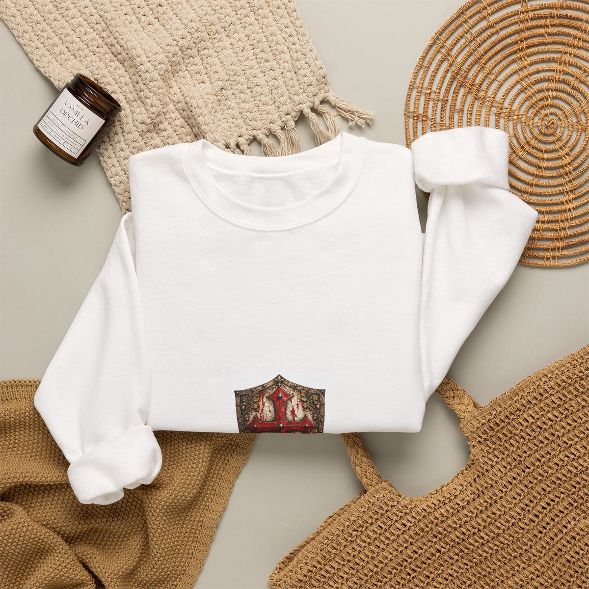Heraldic Crest Crewneck Sweatshirt