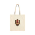 Vintage Heraldic Crest Tote Bag — Medieval Shield Canvas Grocery & Book Tote