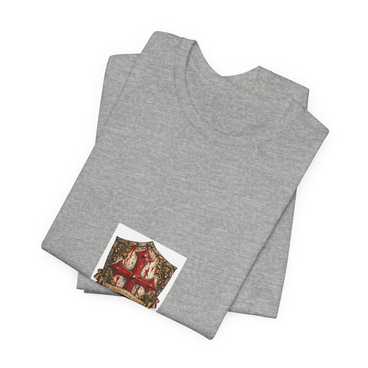 Vintage Celtic Shield Crest T-Shirt — Heraldic Medieval Badge Tee