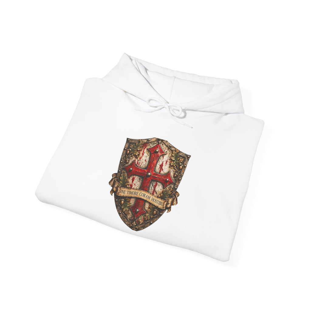 Medieval Crest Hoodie – Vintage Coat of Arms Shield Pullover