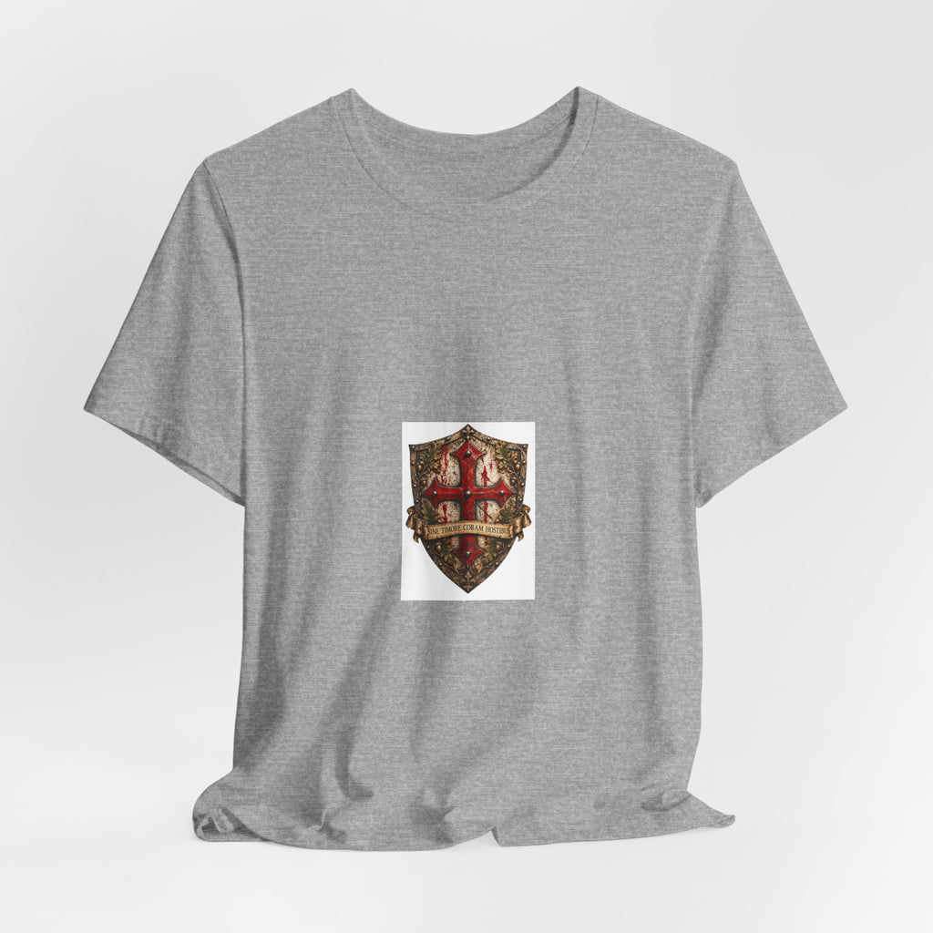Vintage Celtic Shield Crest T-Shirt — Heraldic Medieval Badge Tee