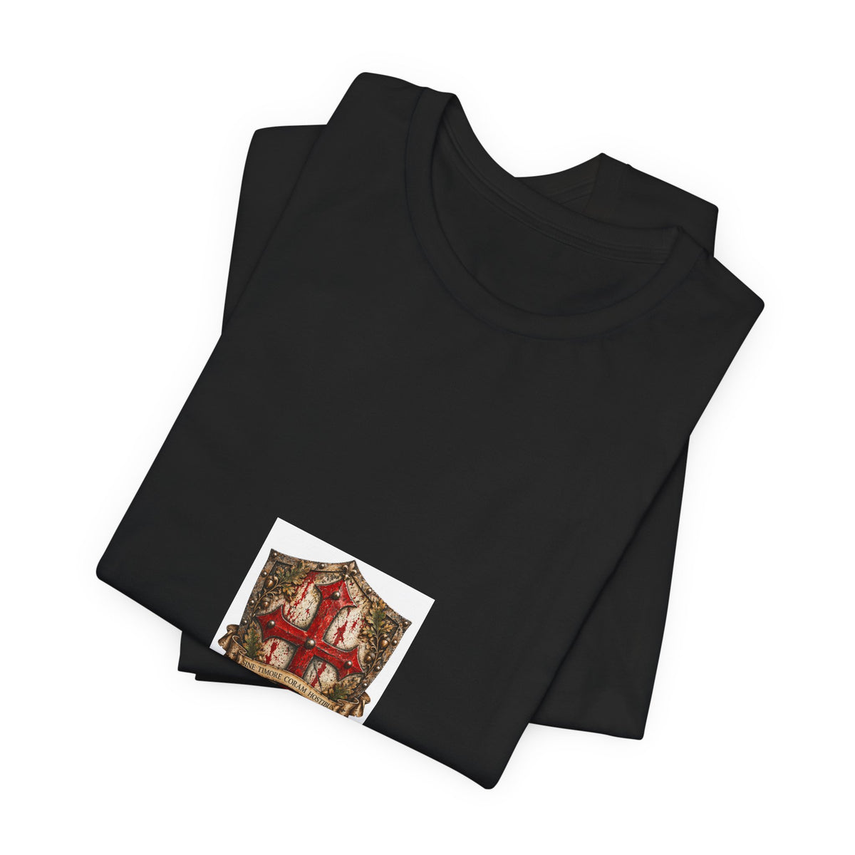 Vintage Celtic Shield Crest T-Shirt — Heraldic Medieval Badge Tee