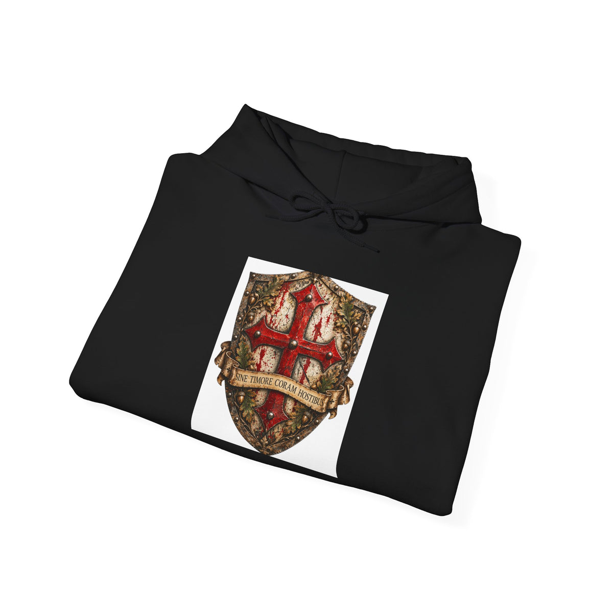 Medieval Crest Hoodie – Vintage Coat of Arms Shield Pullover