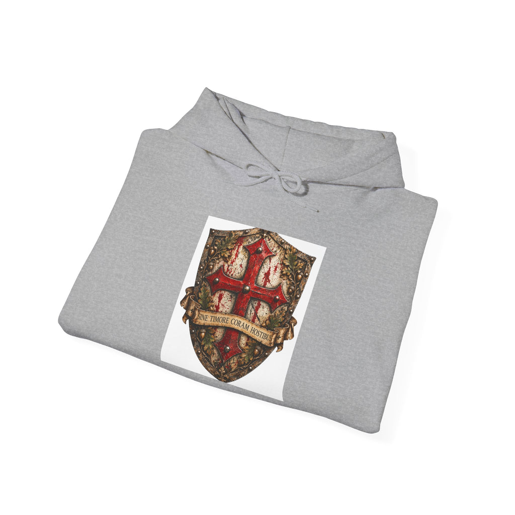 Medieval Crest Hoodie – Vintage Coat of Arms Shield Pullover