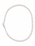 Faux Pearl Necklace in soft pink and white pearls 50cm