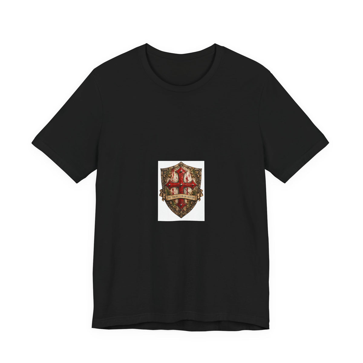 Vintage Celtic Shield Crest T-Shirt — Heraldic Medieval Badge Tee