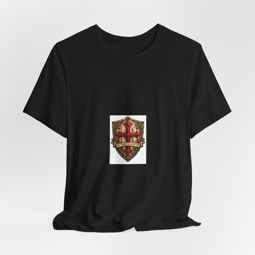 Vintage Celtic Shield Crest T-Shirt — Heraldic Medieval Badge Tee