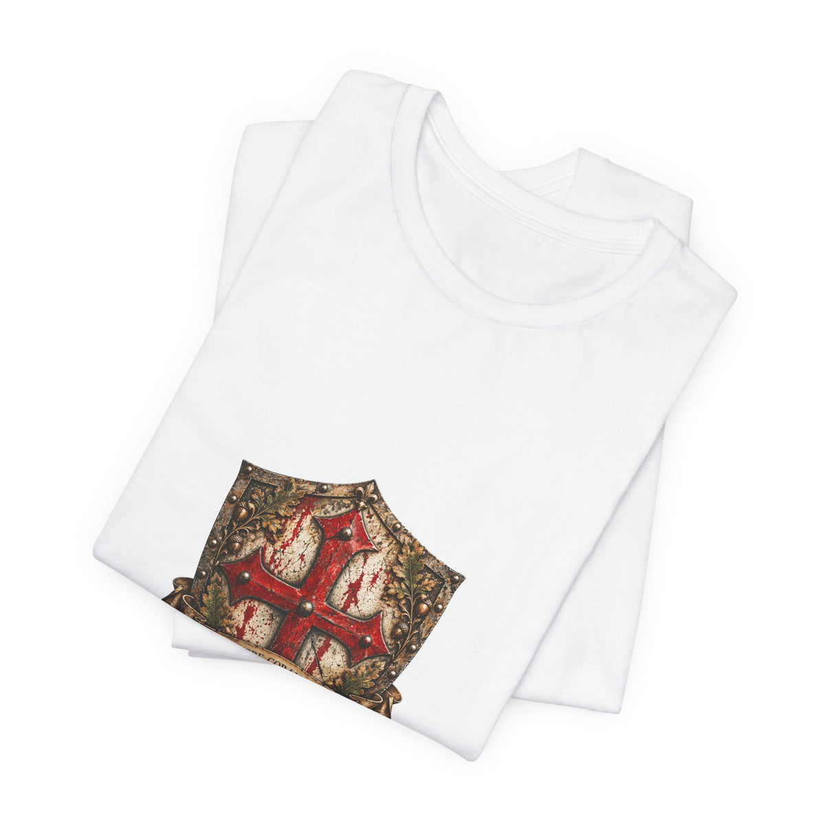 Heraldic Shield Crest T‑Shirt — Vintage Medieval Coat of Arms Tee
