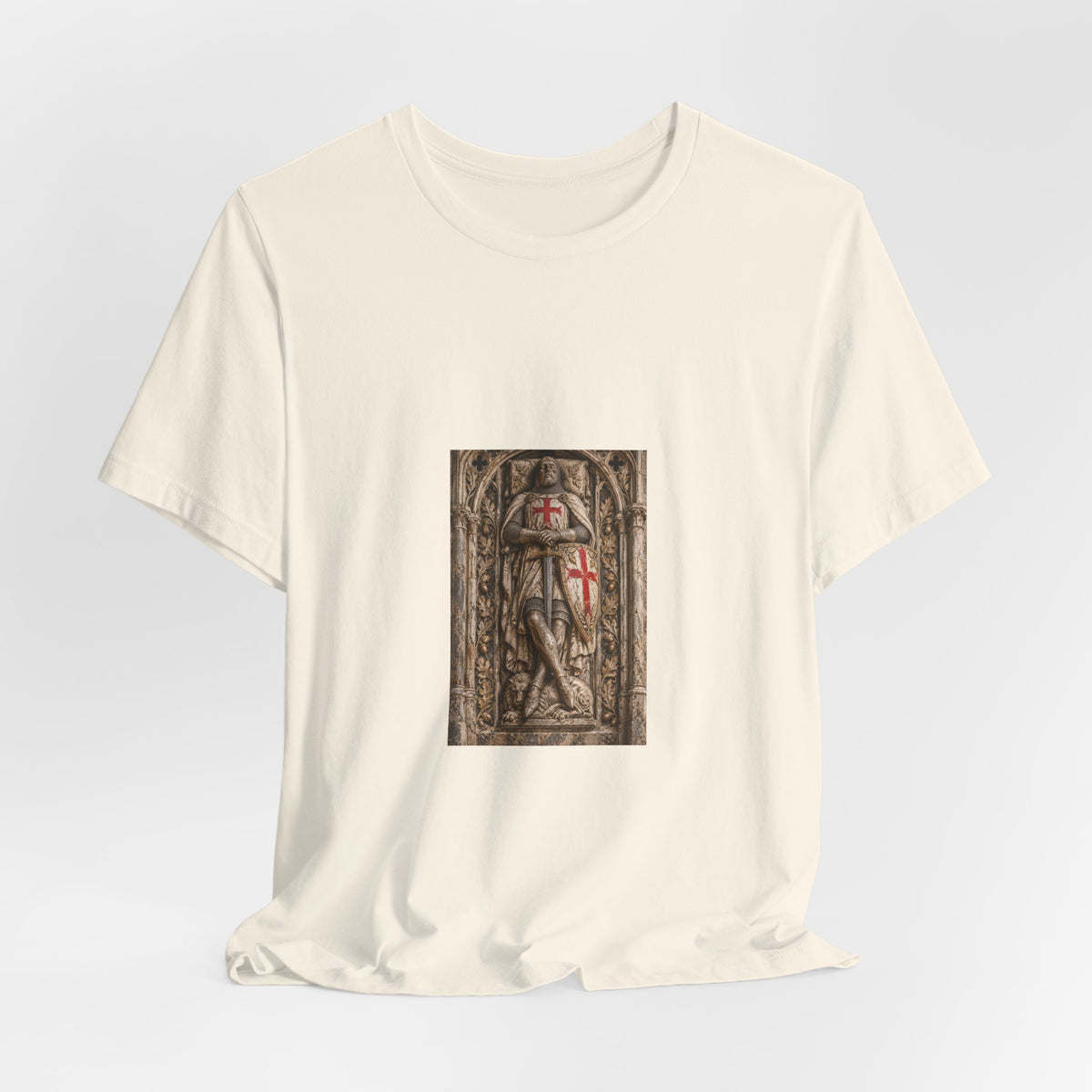 Medieval Knight T‑Shirt — Crusader Shield Graphic Tee