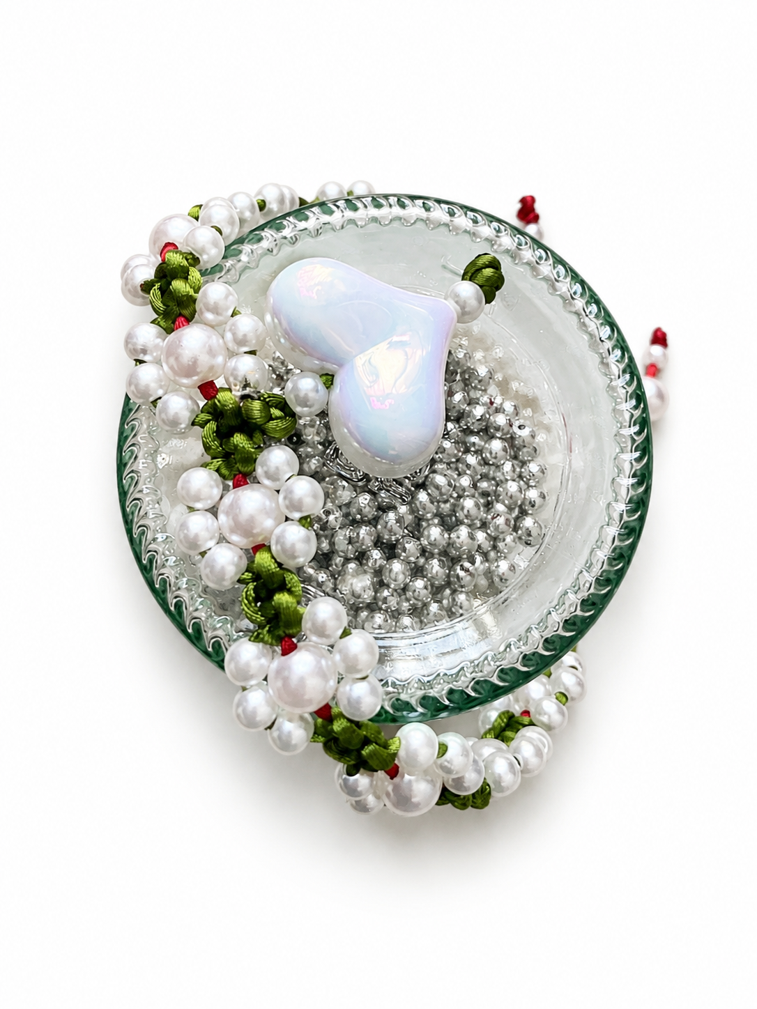Flower beaded bracelet