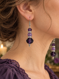 Very purple earrings with Silvertown